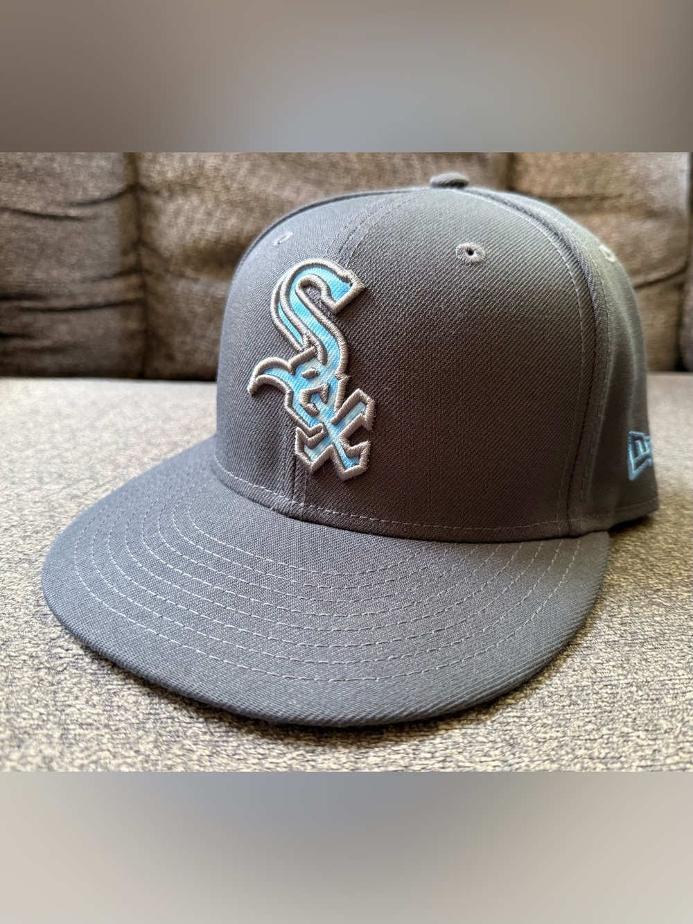 Chicago White Sox 2022 Father's Day Hat 7 1/4 New Era 59Fifty Slate Gray Blue